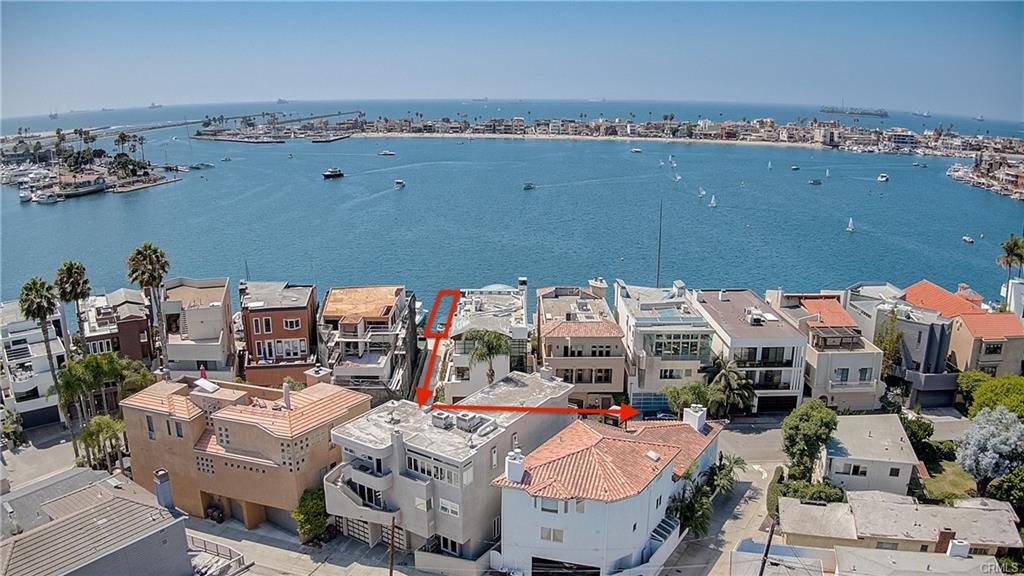Aerial view of Naples Island and Alamitos Bay