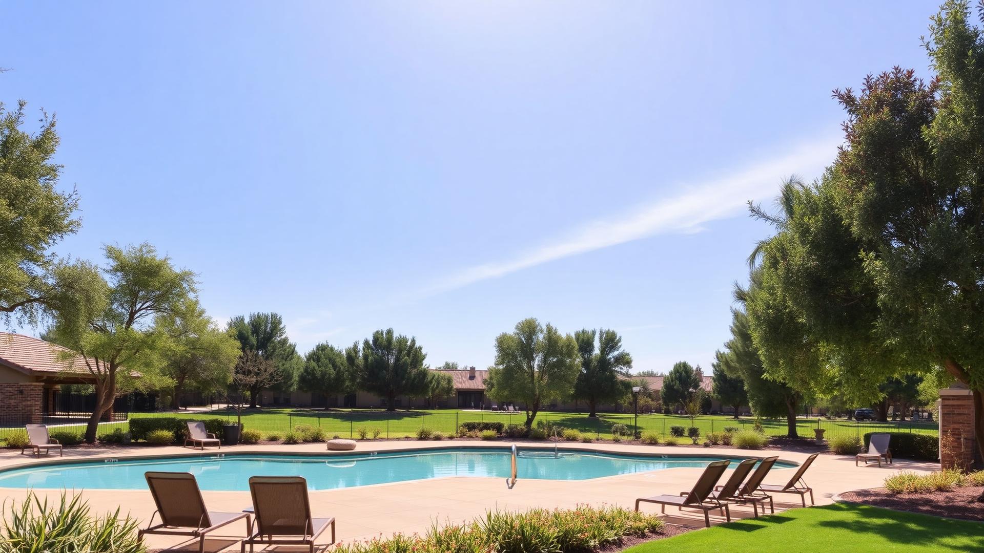 6 Eucalyptus — association pool and greenbelt