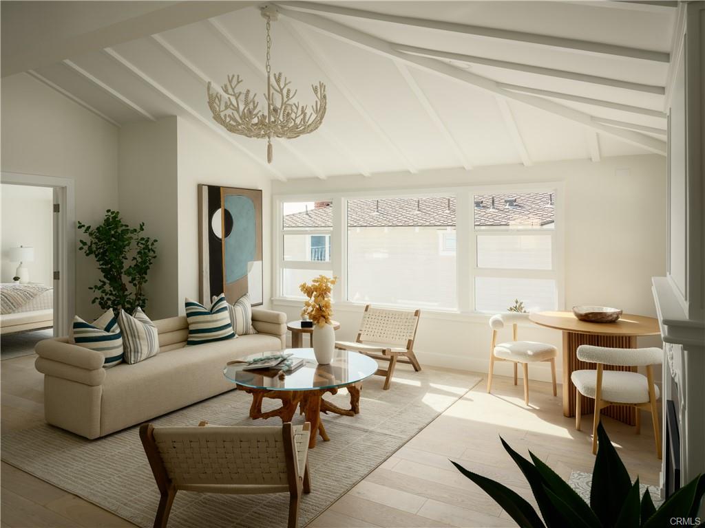 2715 Cove Street — open-concept living and dining area