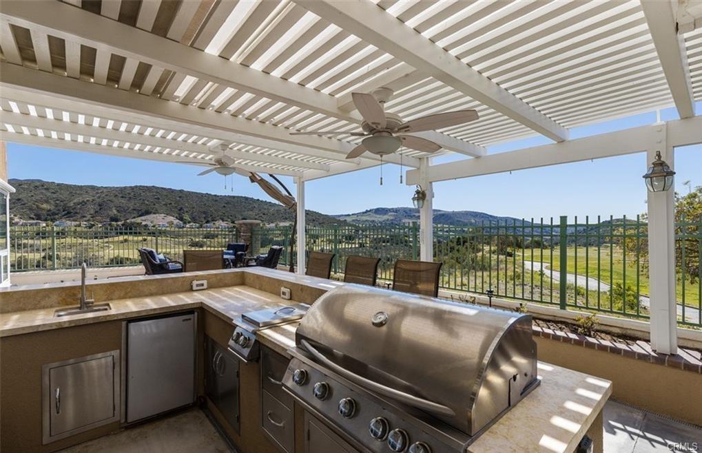 14 Dover — backyard outdoor kitchen and bar