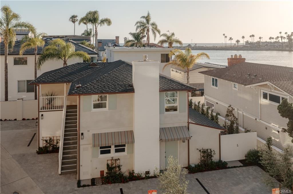 2715 Cove Street — aerial view toward the water