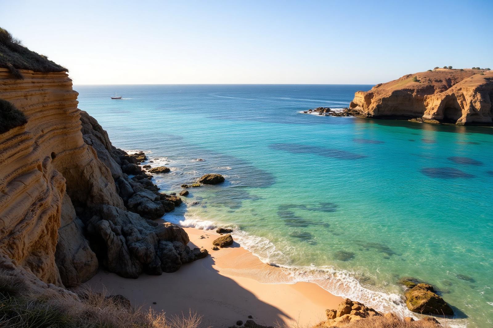 Newport Coast coastline with bluffs and ocean views