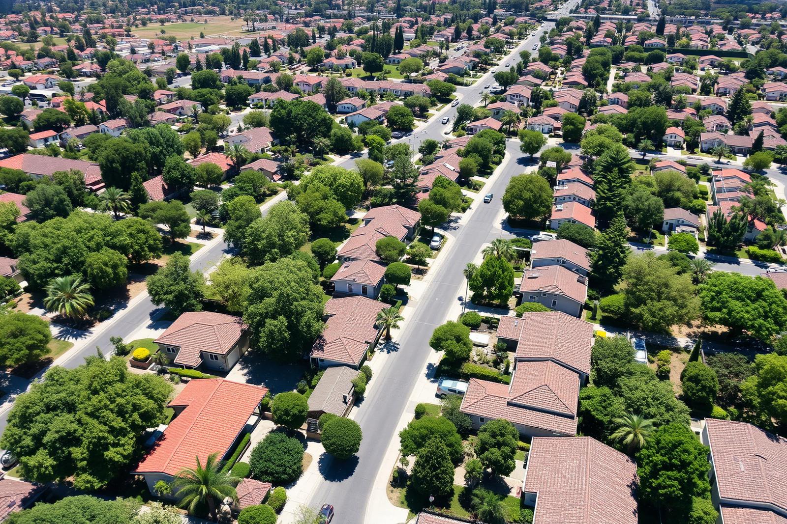 Westminster neighborhood aerial view